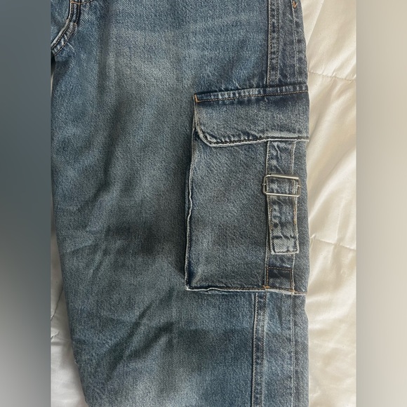 Zara Blue Denim Jumpsuit - Picture 7 of 7